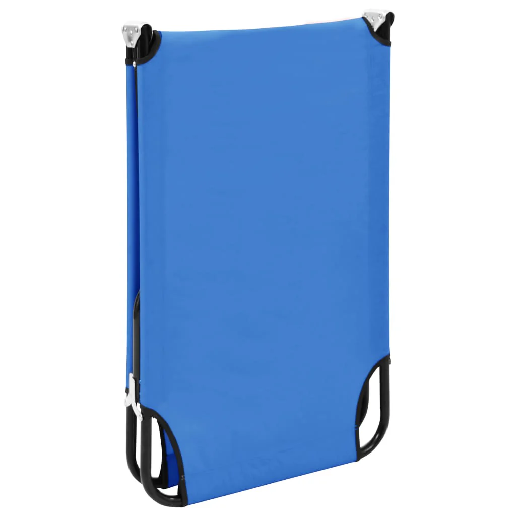 foldbar liggestol stål blå - Image 6