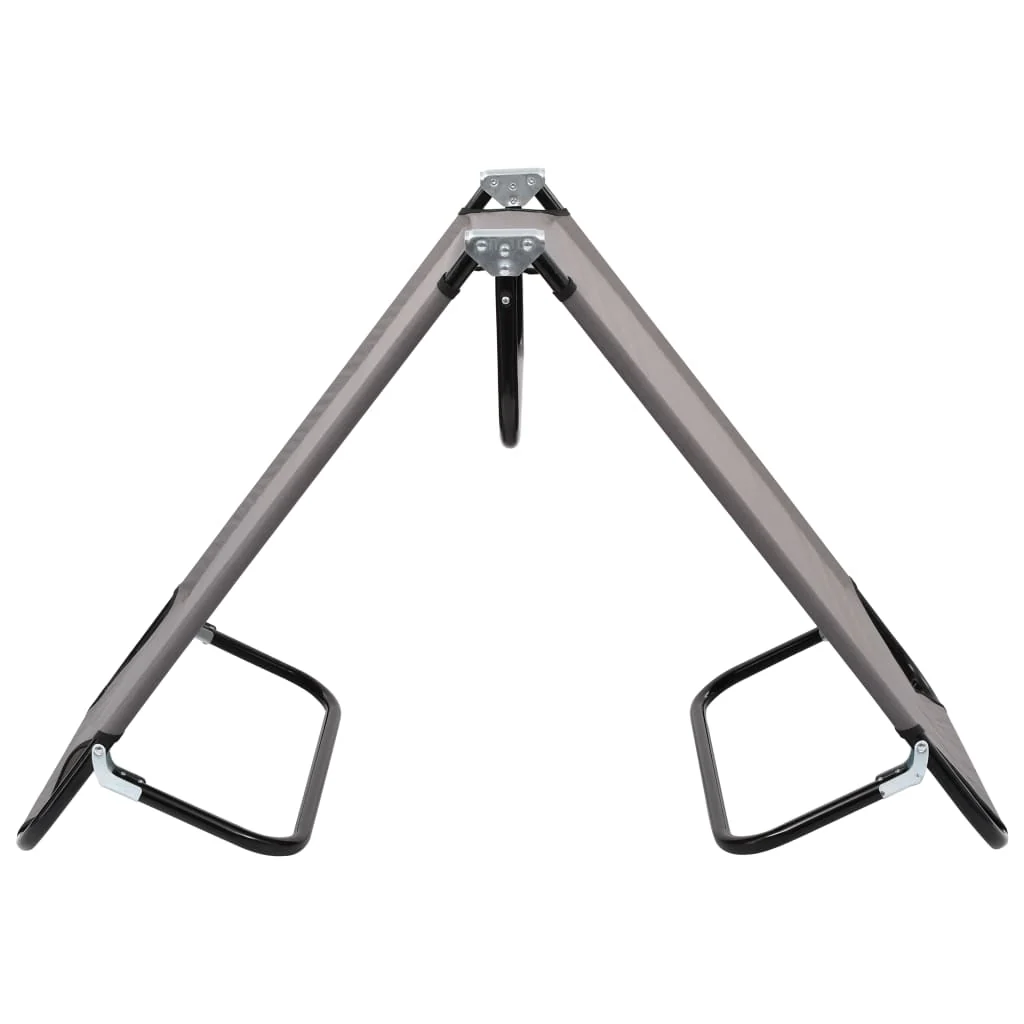 foldbar liggestol stÄl grÄ - Image 4