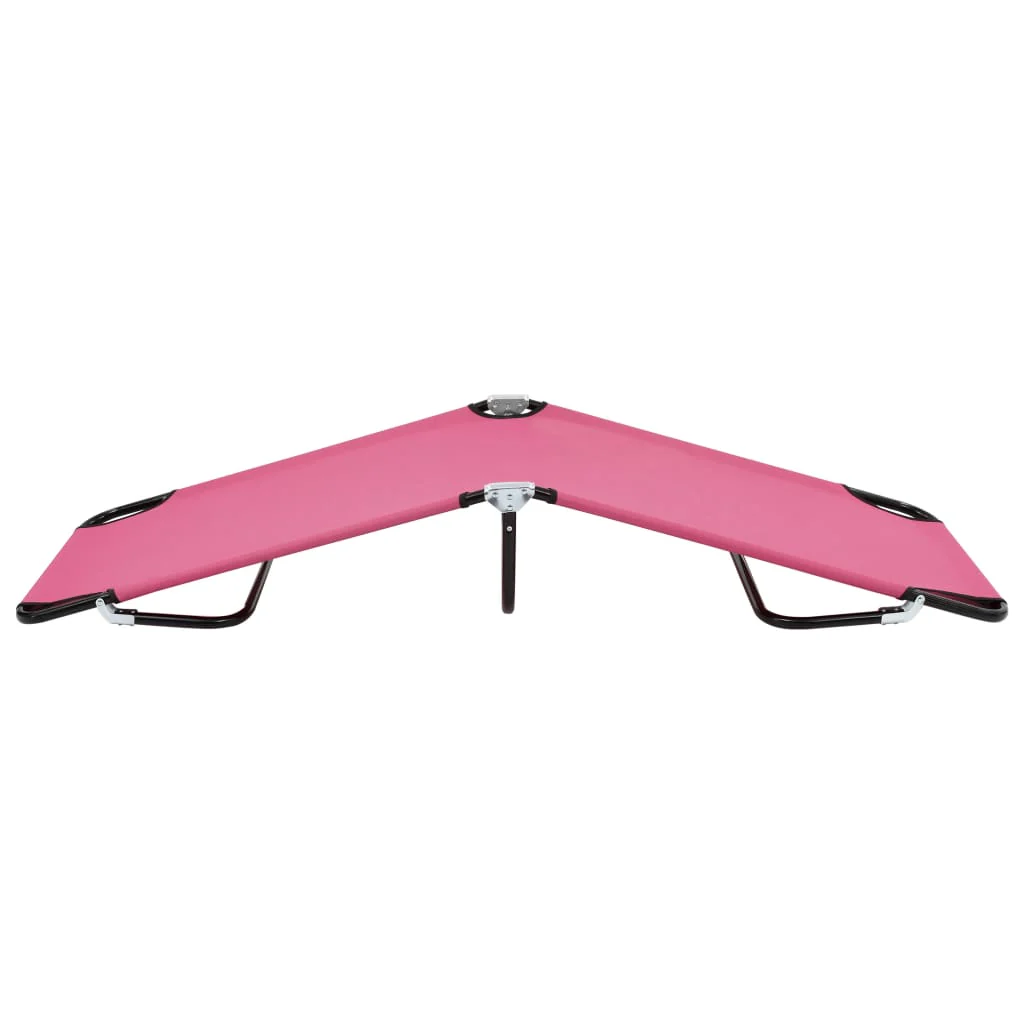foldbar liggestol stål pink - Image 3
