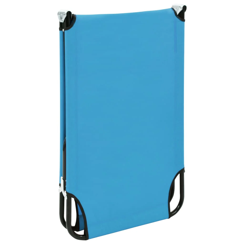 foldbar liggestol stål turkis - Image 6