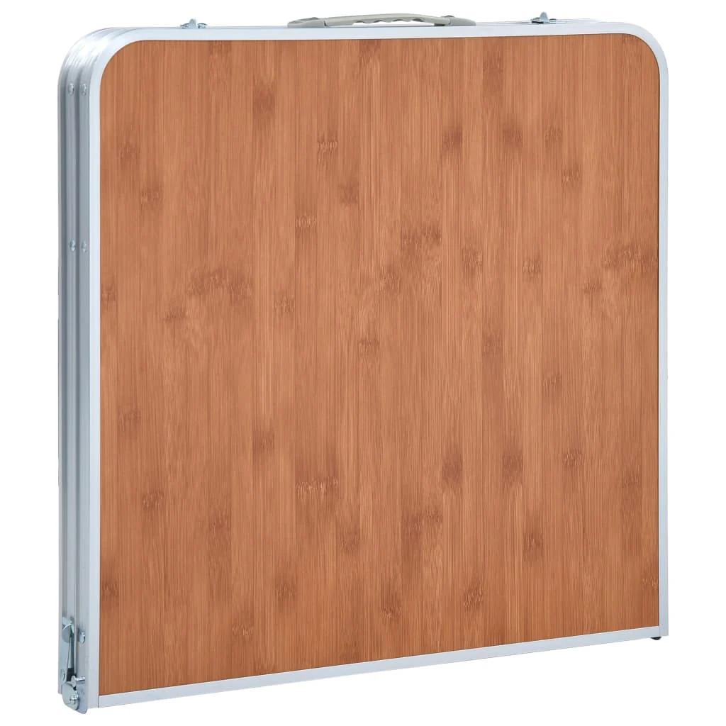 foldbart campingbord aluminium 120 x 60 cm - Image 5