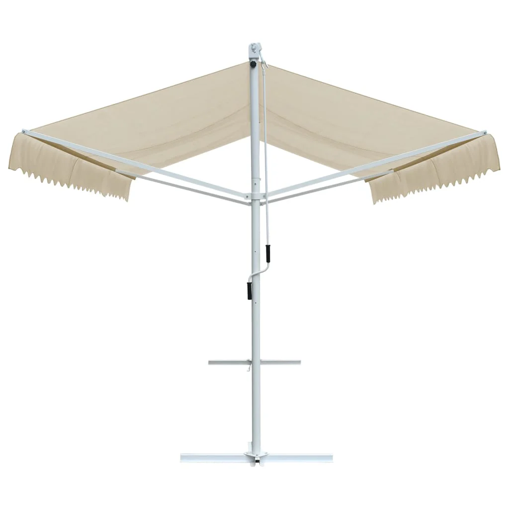 fritstående markise 500x300 cm cremefarvet - Image 3