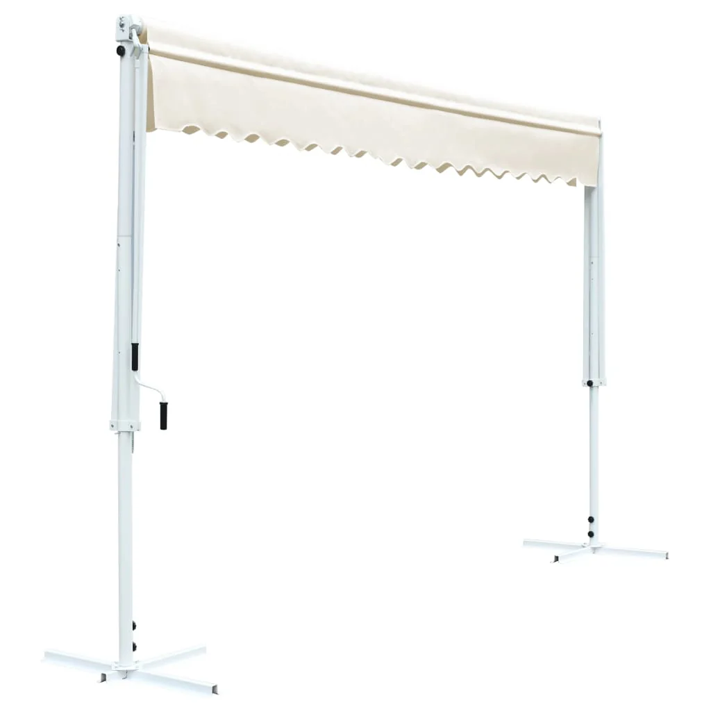 fritstående markise 500x300 cm cremefarvet - Image 4