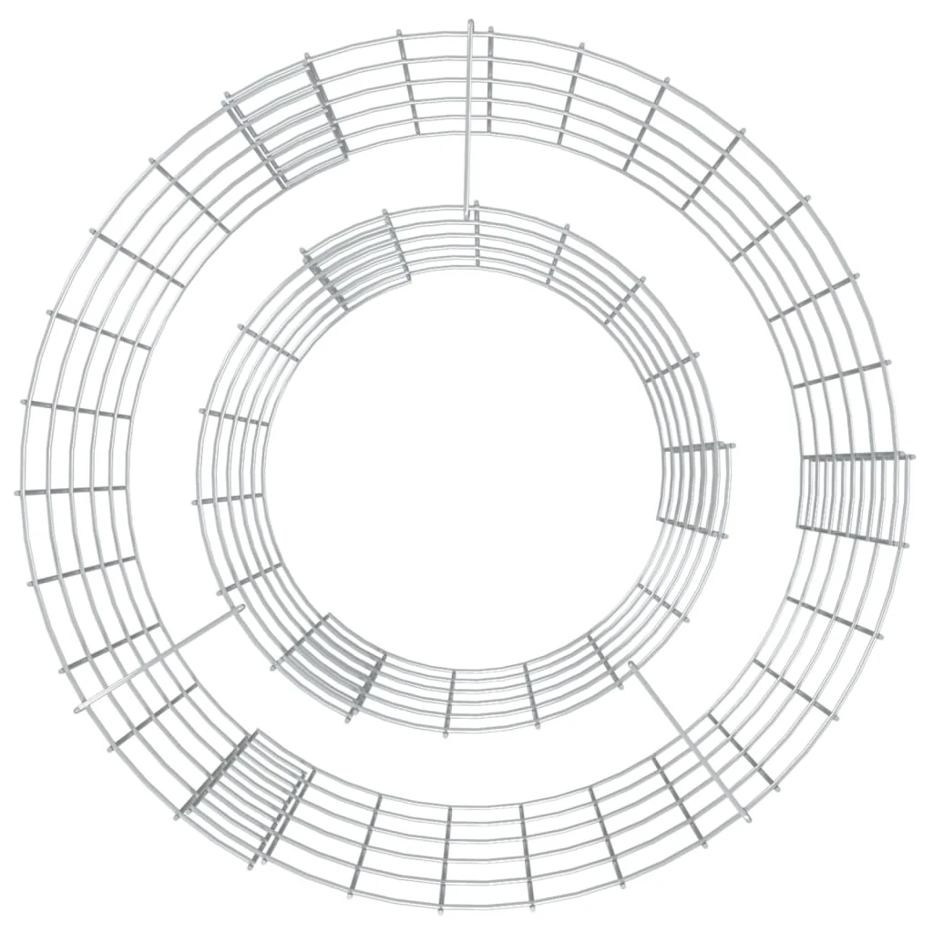 gabion-bålkurv Ø 50 cm galvaniseret jern - Image 3