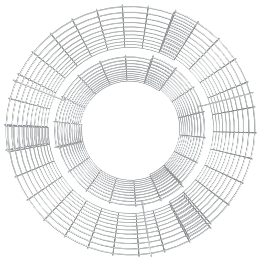 gabion-bålkurv Ø 50 cm galvaniseret jern - Image 3