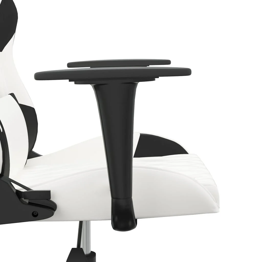 gamingstol kunstlæder hvid og sort - Image 8