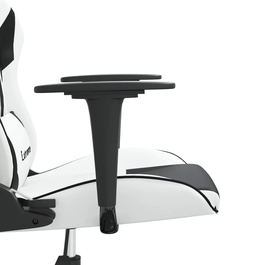 gamingstol kunstlæder hvid og sort - Image 9