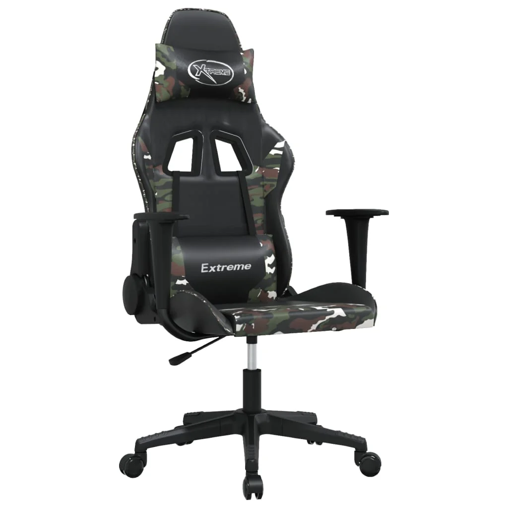gamingstol kunstlæder sort og camouflage - Image 2