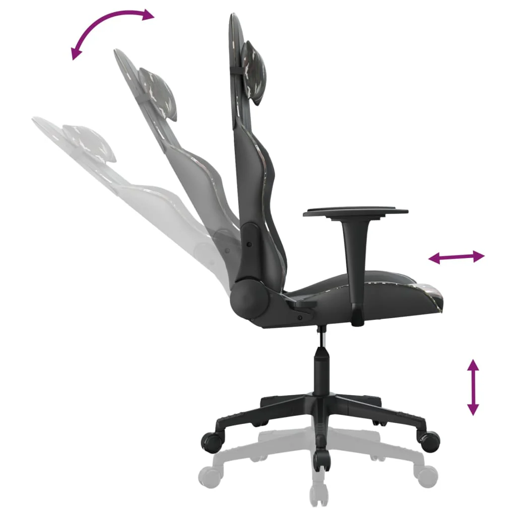 gamingstol kunstlæder sort og camouflage - Image 6