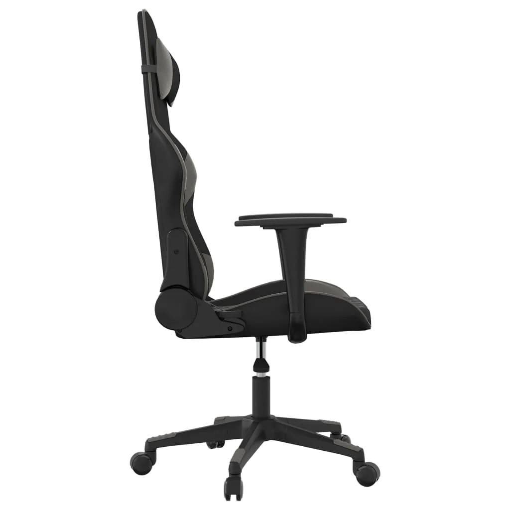 gamingstol kunstlæder sort og grå - Image 4
