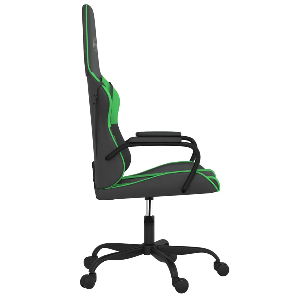 gamingstol kunstlæder sort og grøn - Image 4