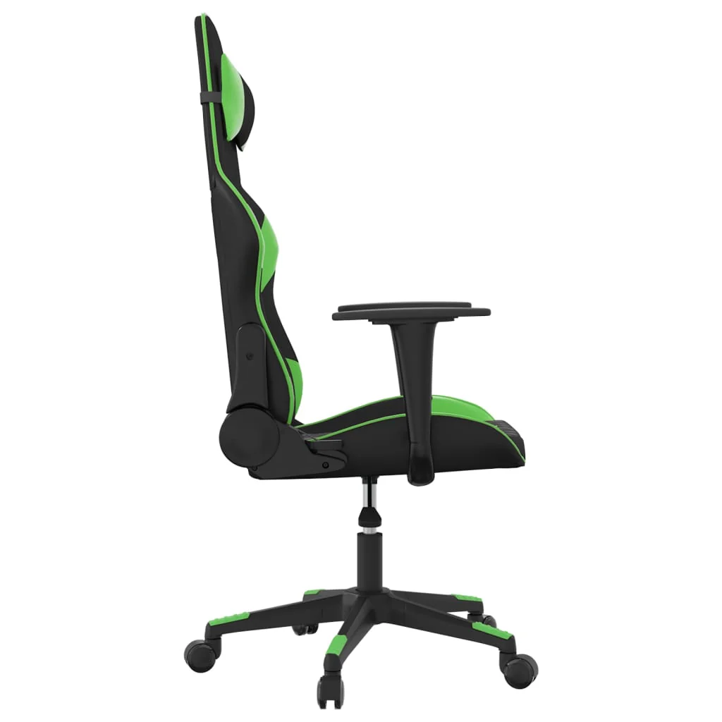 gamingstol kunstlæder sort og grøn - Image 4