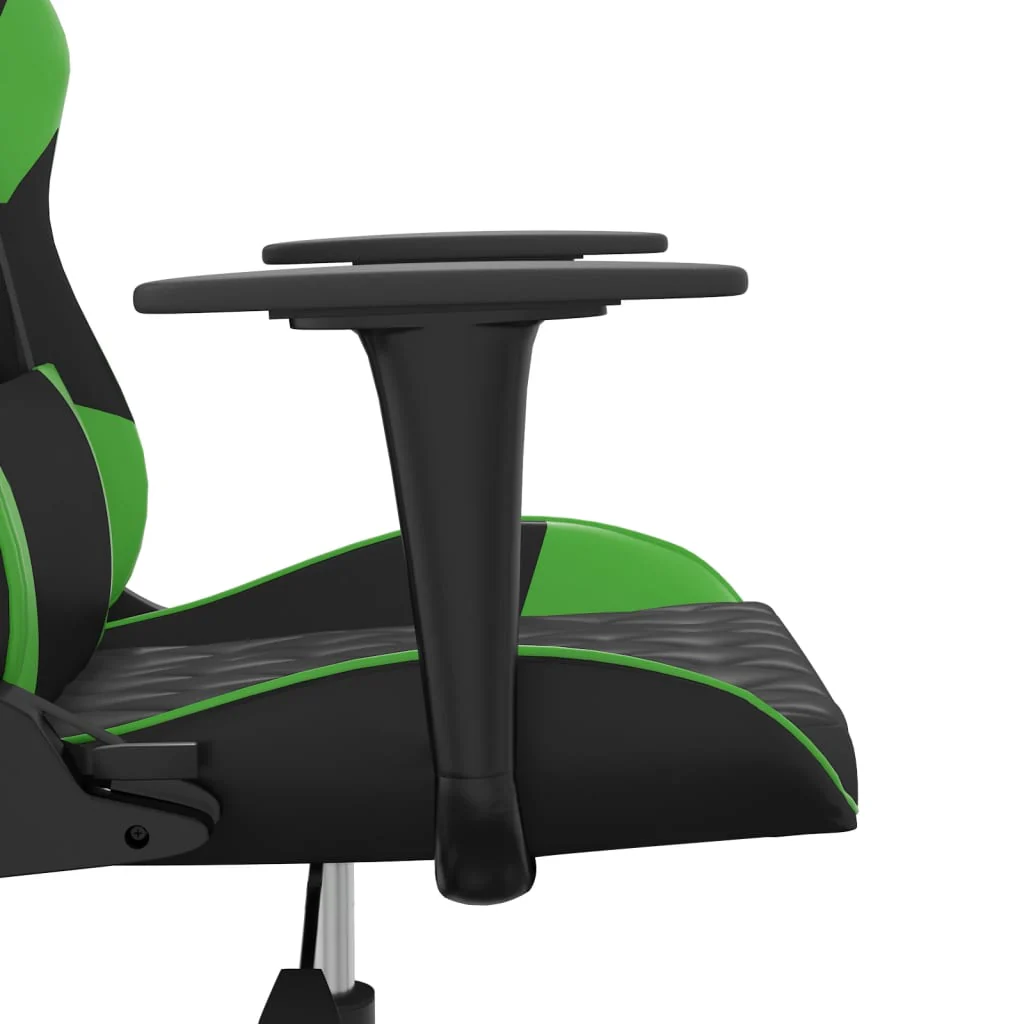 gamingstol kunstlæder sort og grøn - Image 8