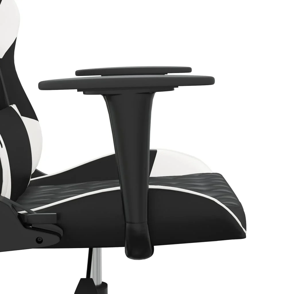 gamingstol kunstlæder sort og hvid - Image 8