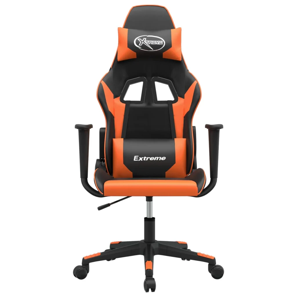 gamingstol kunstlæder sort og orange - Image 3