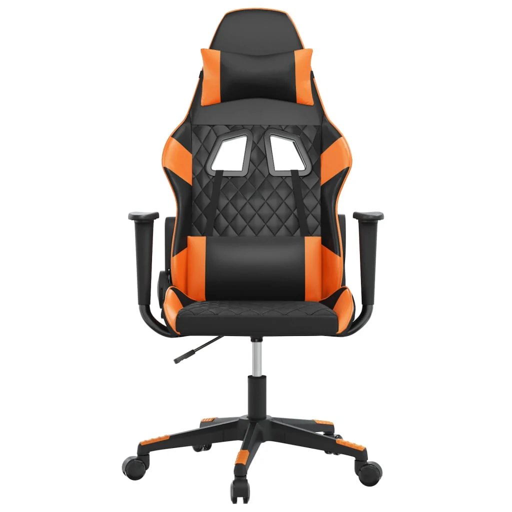 gamingstol kunstlæder sort og orange - Image 3