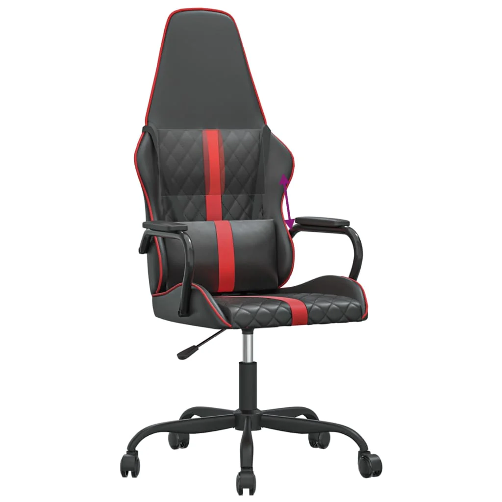 gamingstol kunstlæder sort og rød - Image 7