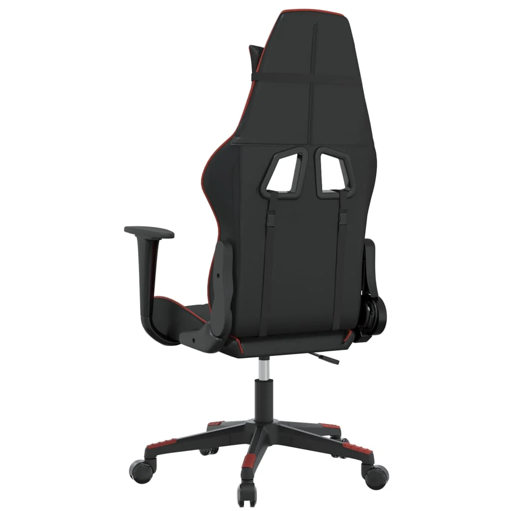 gamingstol kunstlæder sort og vinrød - Image 5