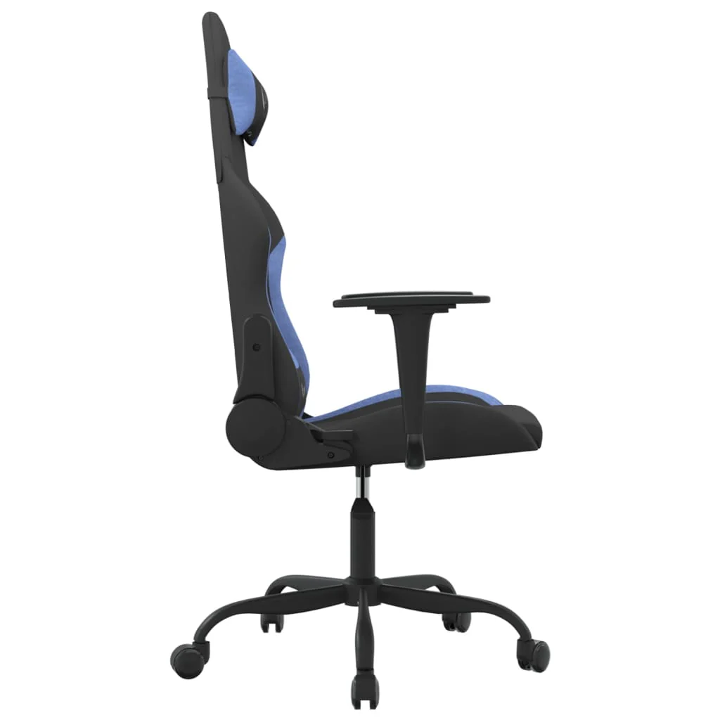 gamingstol stof sort og blå - Image 4