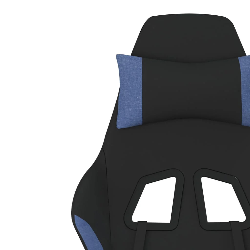gamingstol stof sort og blå - Image 10