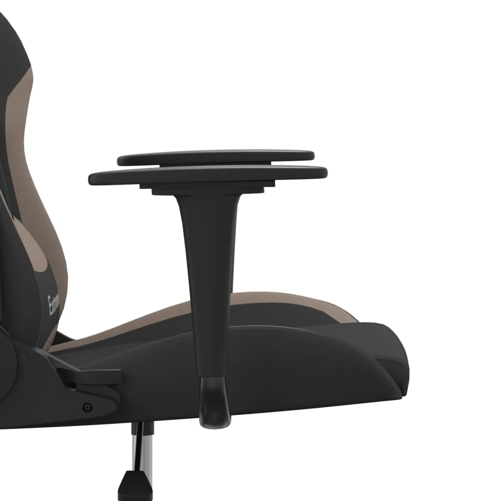 gamingstol stof sort og gråbrun - Image 9