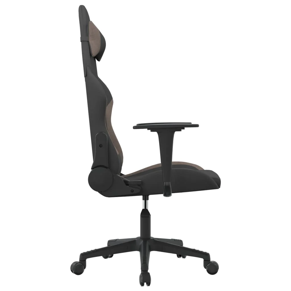 gamingstol stof sort og gråbrun - Image 4