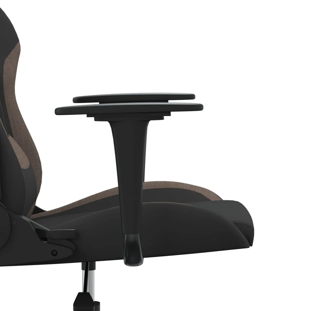 gamingstol stof sort og gråbrun - Image 9