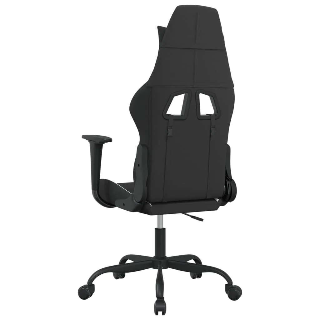 gamingstol stof sort og hvid - Image 5