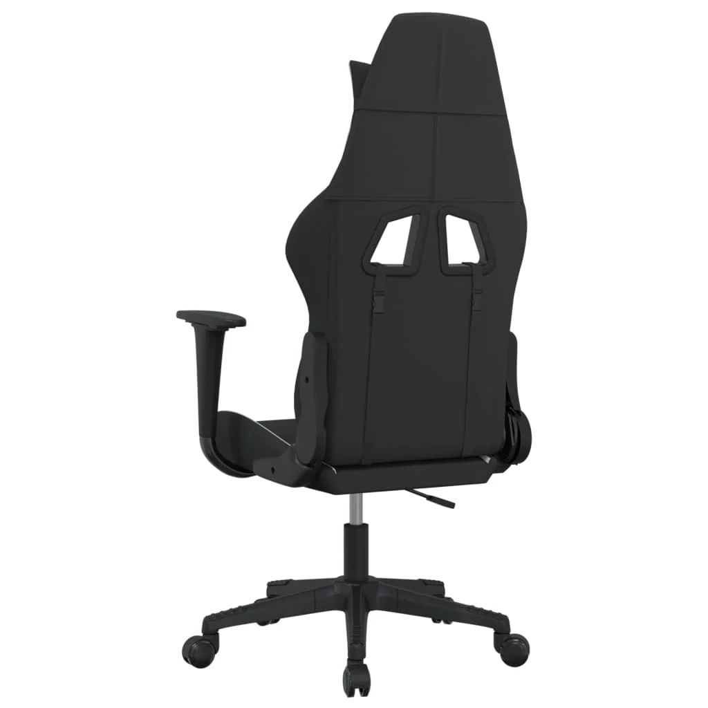 gamingstol stof sort og hvid - Image 5