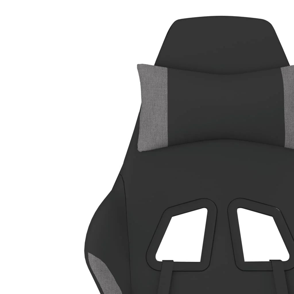 gamingstol stof Sort og lysegrå - Image 10