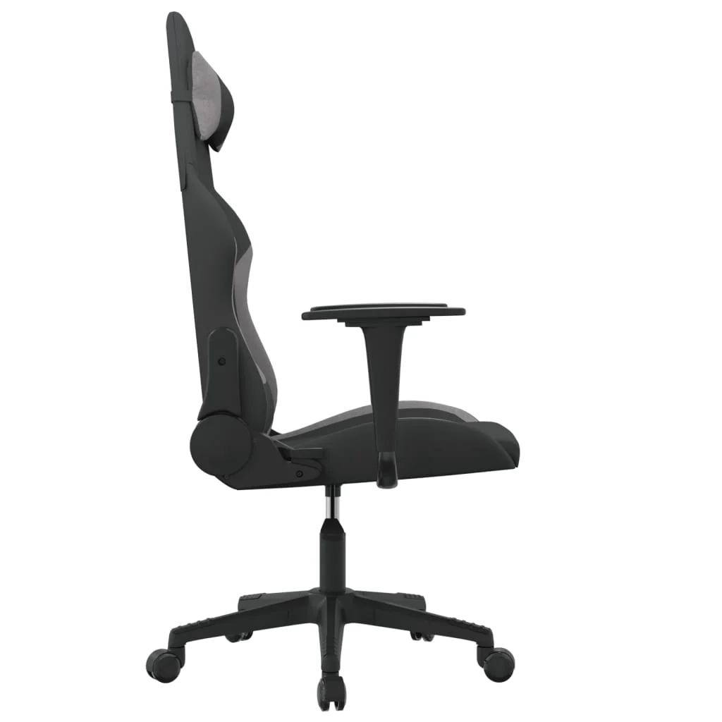 gamingstol stof Sort og lysegrå - Image 4