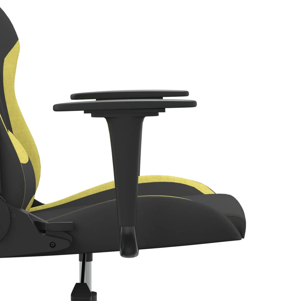 gamingstol stof Sort og lysegrønt stof - Image 9