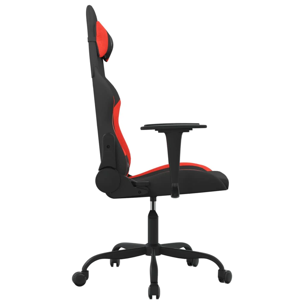 gamingstol stof sort og rød - Image 4