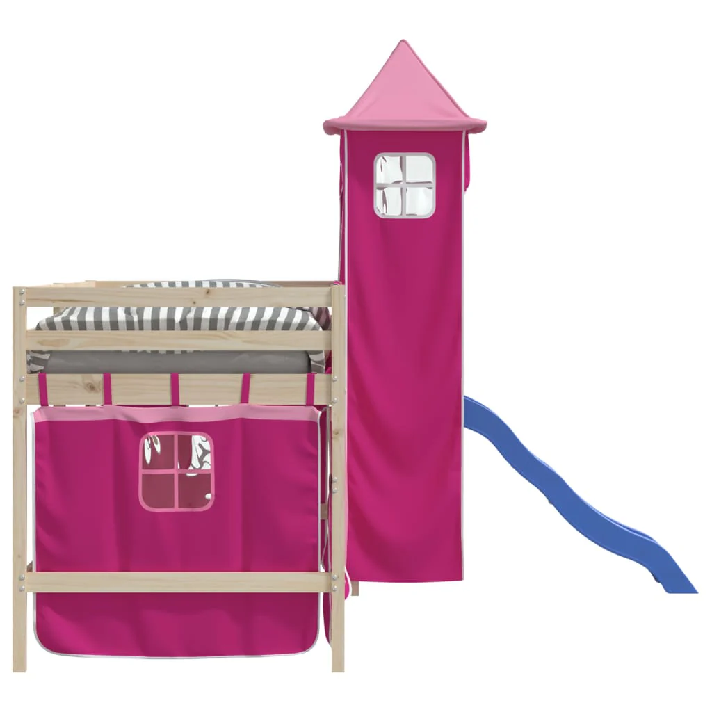 gardiner med tårn til højseng polyester pink - Image 6