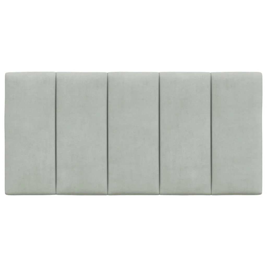 gavlpude Hanko 100 cm velour lysegrå - Image 5