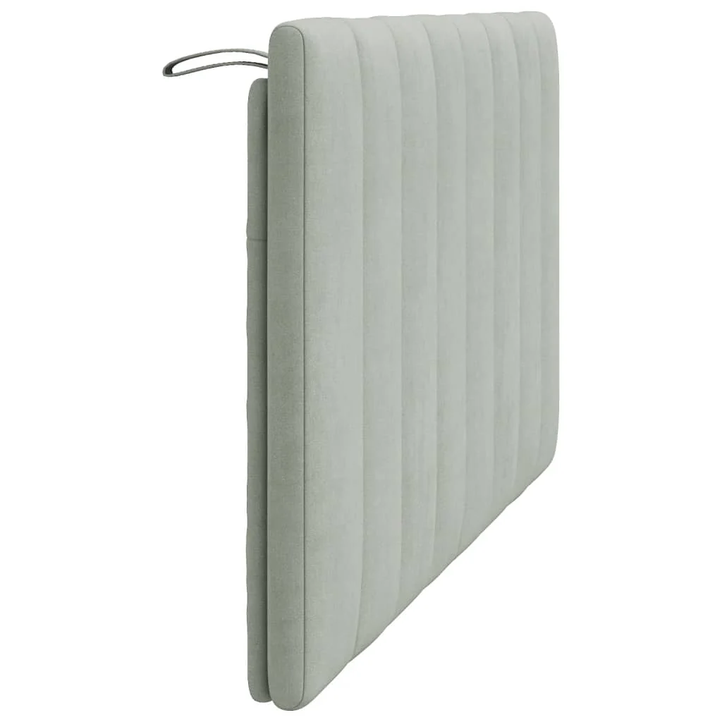 gavlpude Hanko 140 cm velour lysegrå - Image 6