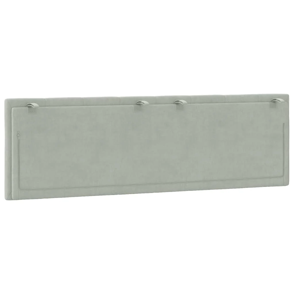 gavlpude Hanko 160 cm velour lysegrå - Image 7