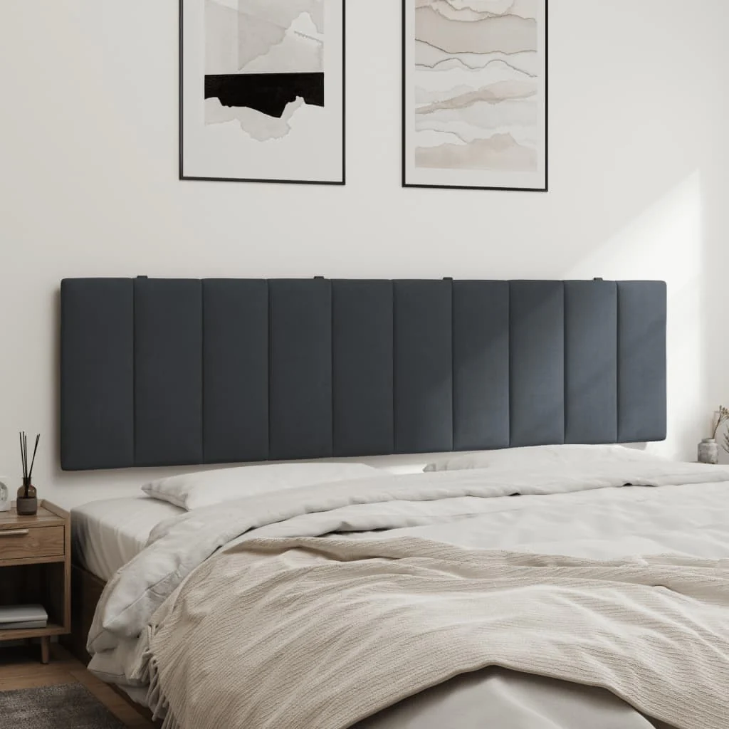 gavlpude Hanko 180 cm velour mørkegrå - Image 4