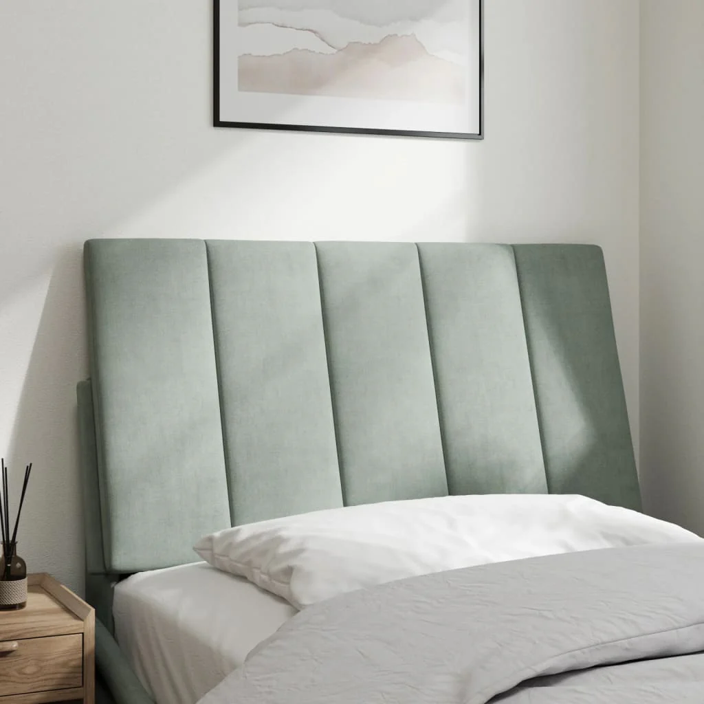gavlpude Hanko 80 cm velour lysegrå - Image 3