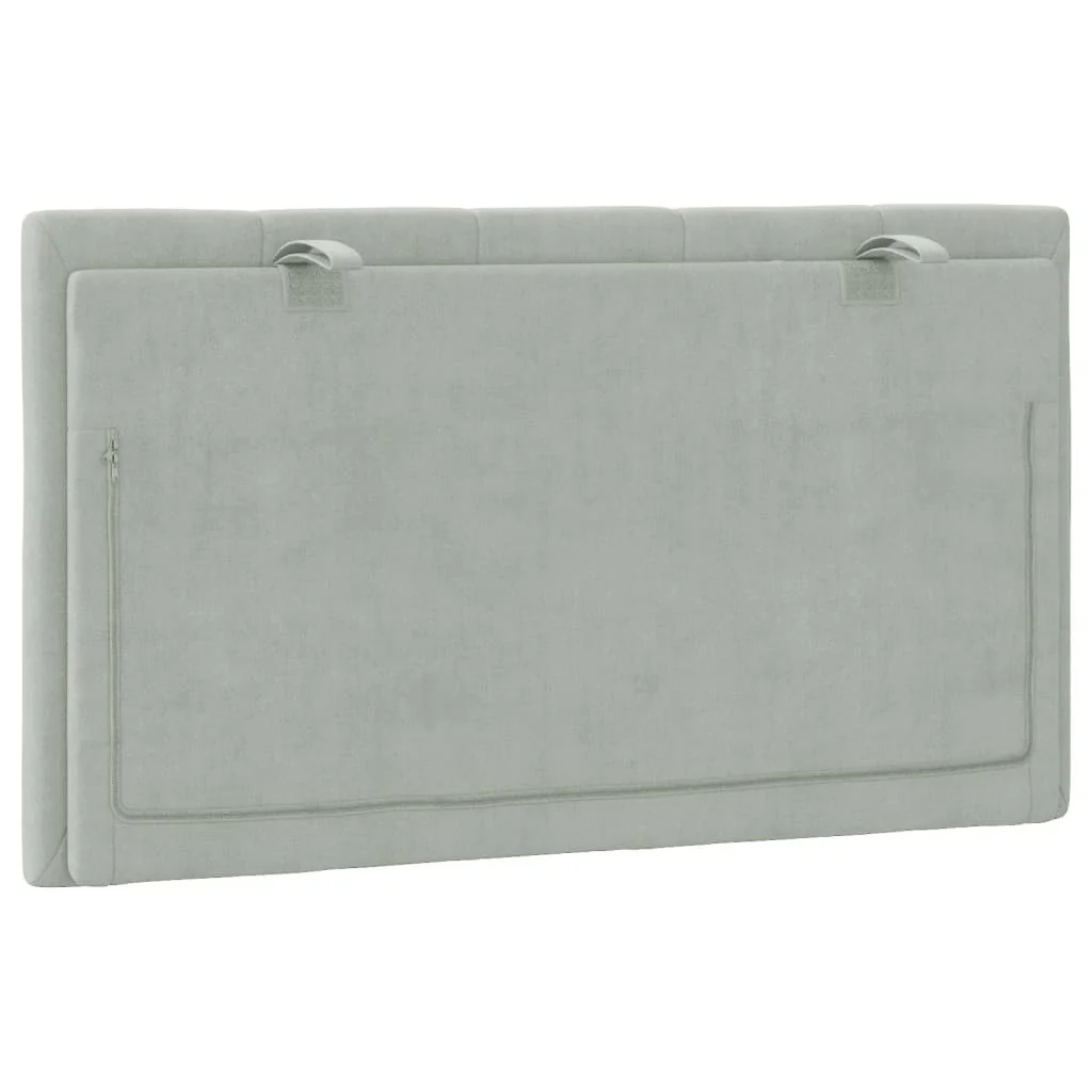 gavlpude Hanko 90 cm velour lysegrå - Image 7