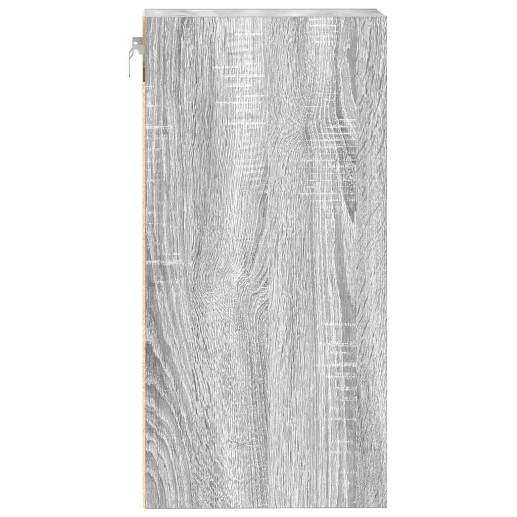 hængeskab "Riga" grå Sonoma 40x29,5x60 cm konstrueret træ - Image 5