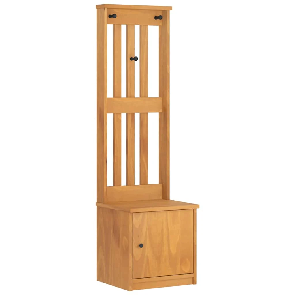 Hall træ SANDNES 45x40x159,5 cm massivt fyrretræ - Image 2