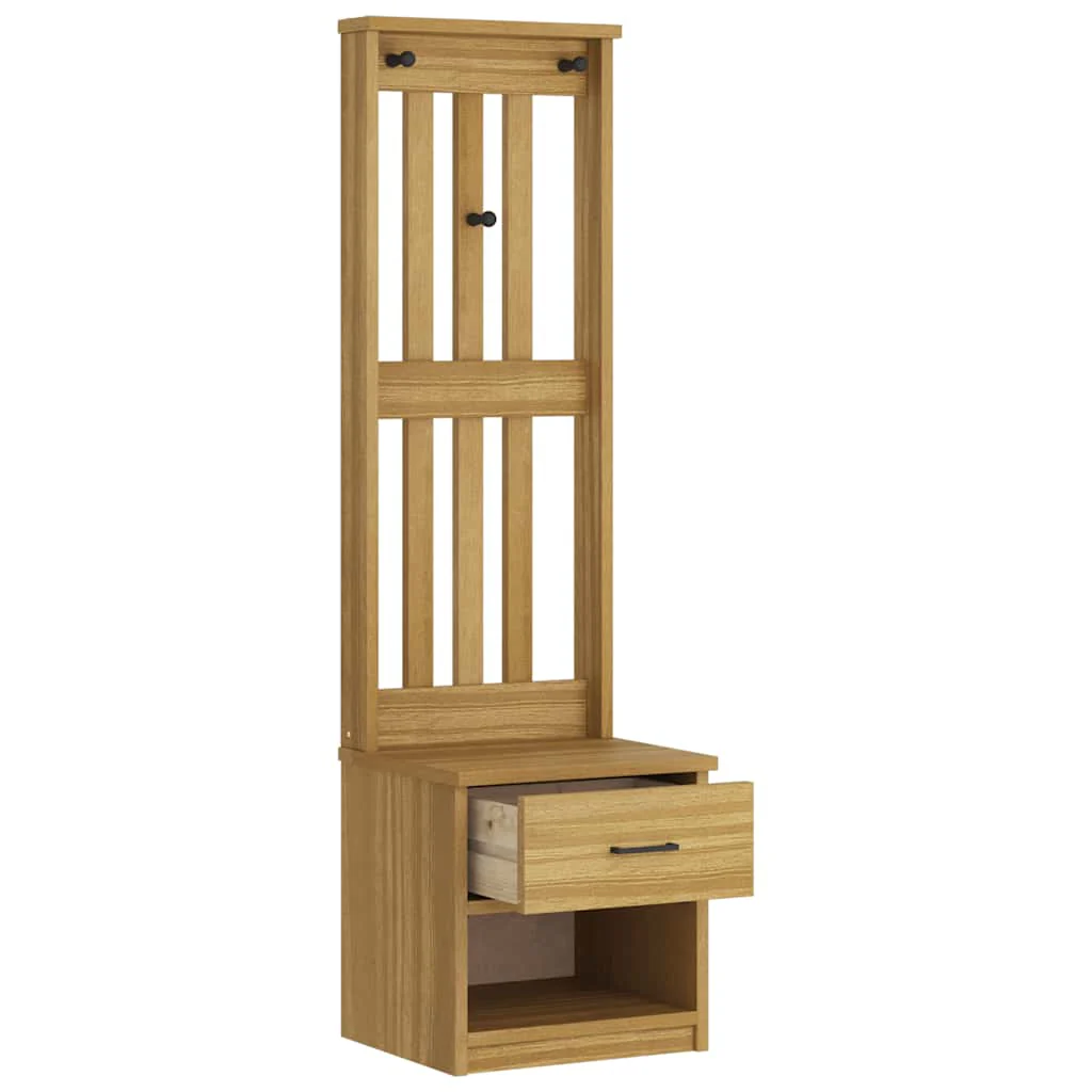 Hall træ SANDNES 45x40x159,5 cm massivt fyrretræ - Image 6