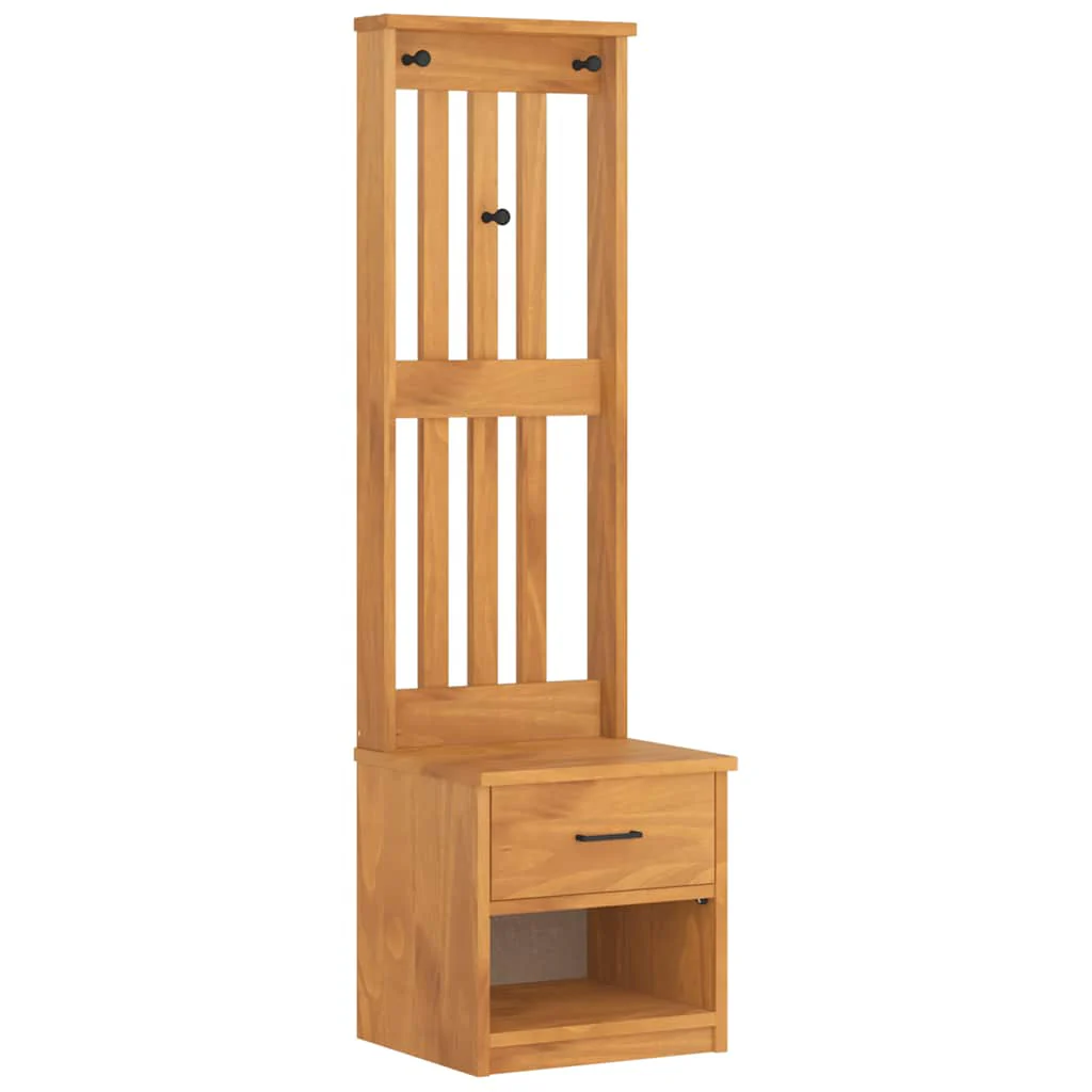 Hall træ SANDNES 45x40x159,5 cm massivt fyrretræ - Image 2