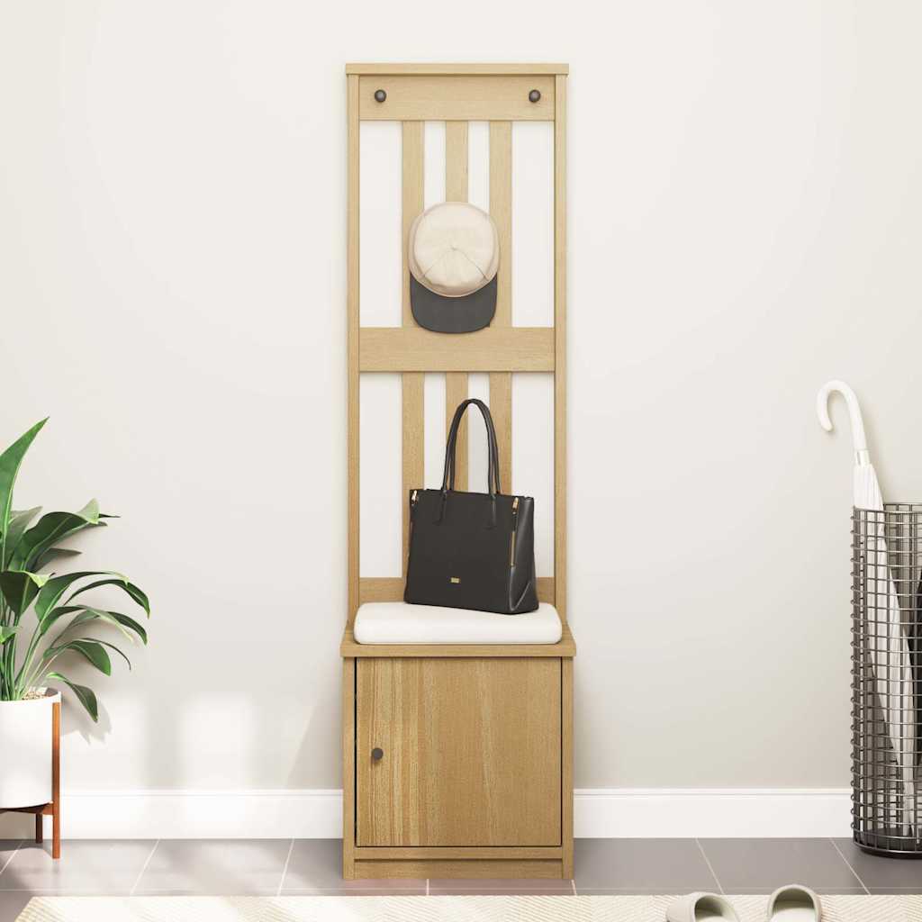 Hall træ SANDNES 45x40x159,5 cm massivt fyrretræ - Image 3