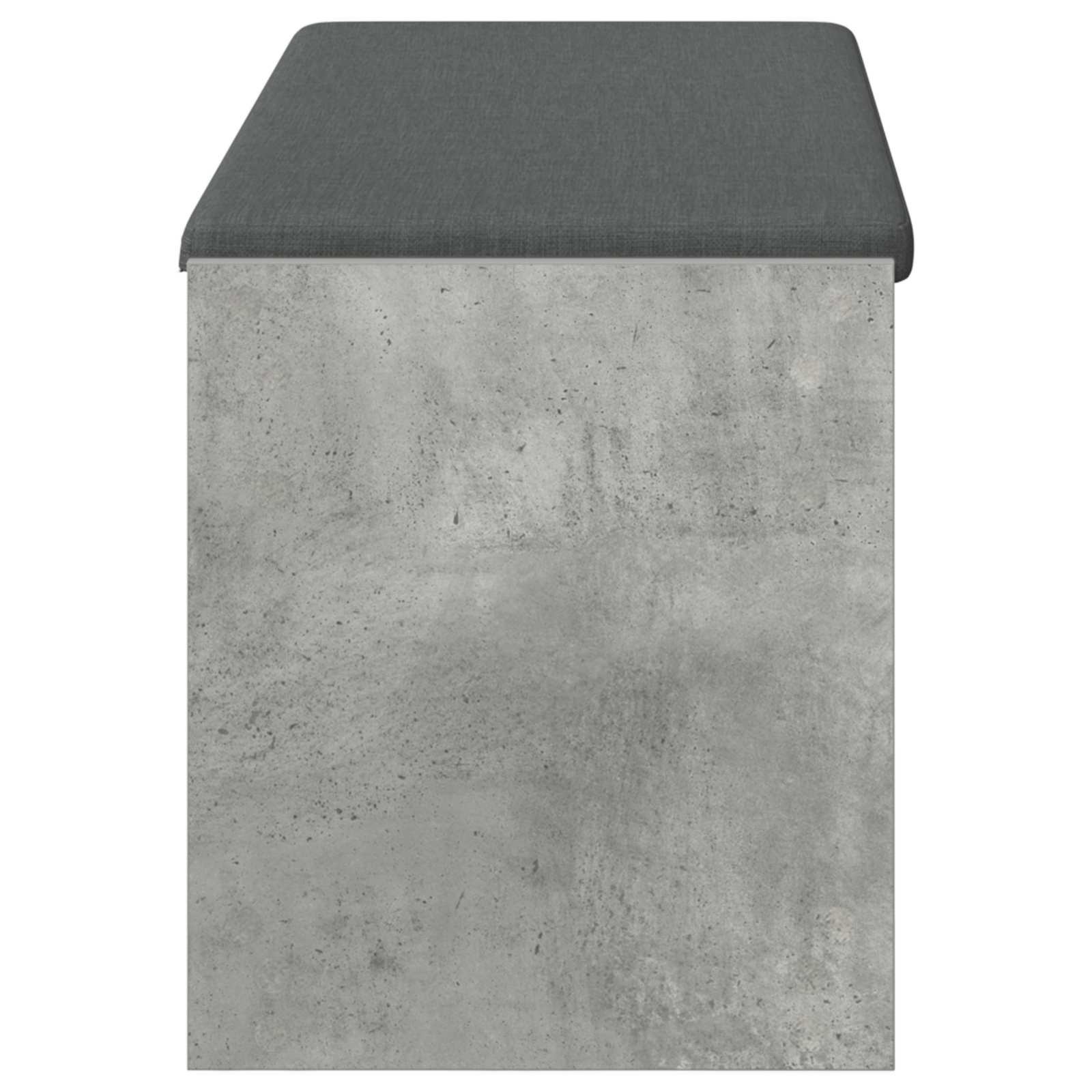 Hallbænk BetonGrå 103 x 38 x 45 cm Kunstigt træ og stof - Image 6