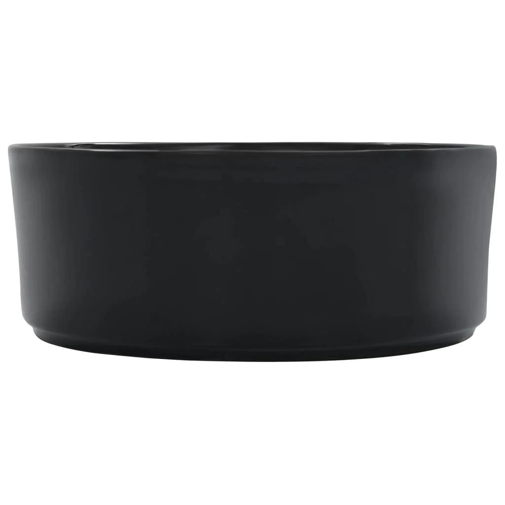 håndvask 36 x 14 cm keramik sort - Image 4