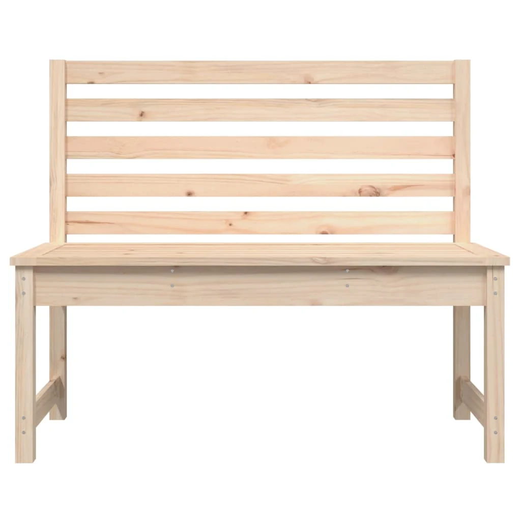 havebænk 109 cm massivt fyrretræ - Image 4