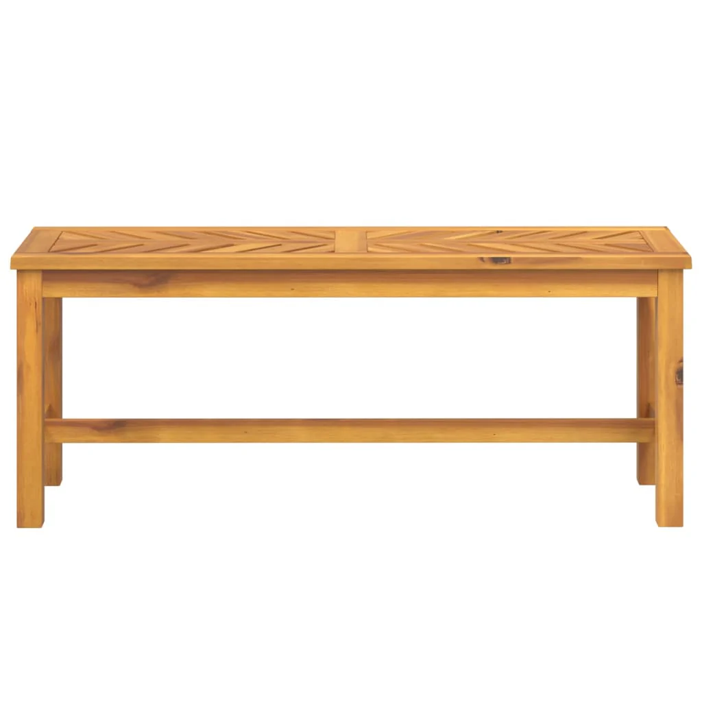 havebænk 110 cm massivt akacietræ - Image 3