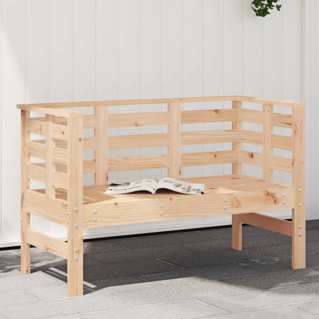 havebænk 111,5x53x71 cm massivt fyrretræ
